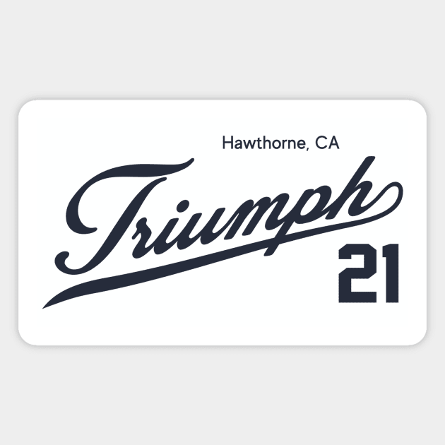 Triumph 21 Magnet by rvdavis128